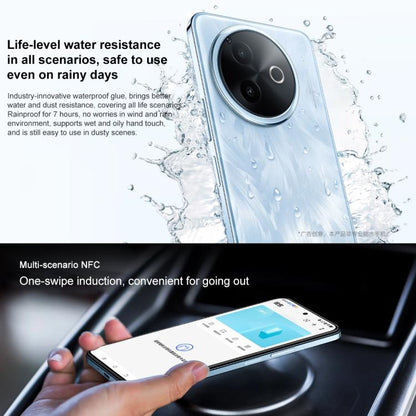 vivo Y300i, 12GB+256GB, Face ID / Side Fingerprint, 6.68 inch Android 15 OriginOS 5 Snapdragon 4 Gen 2 Octa Core, OTG, NFC, Network: 5G (Blue) - vivo by vivo | Online Shopping UK | buy2fix