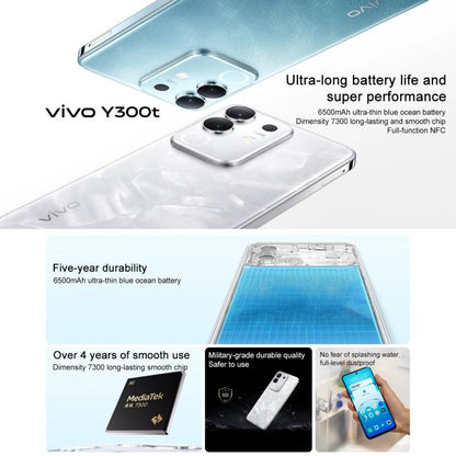 vivo Y300t, 12GB +512GB, Face ID / Side Fingerprint,  6.72 inch Android 15 OriginOS 5 Dimensity 7300 Octa Core, OTG, NFC, Network: 5G (Coffee) - vivo by vivo | Online Shopping UK | buy2fix