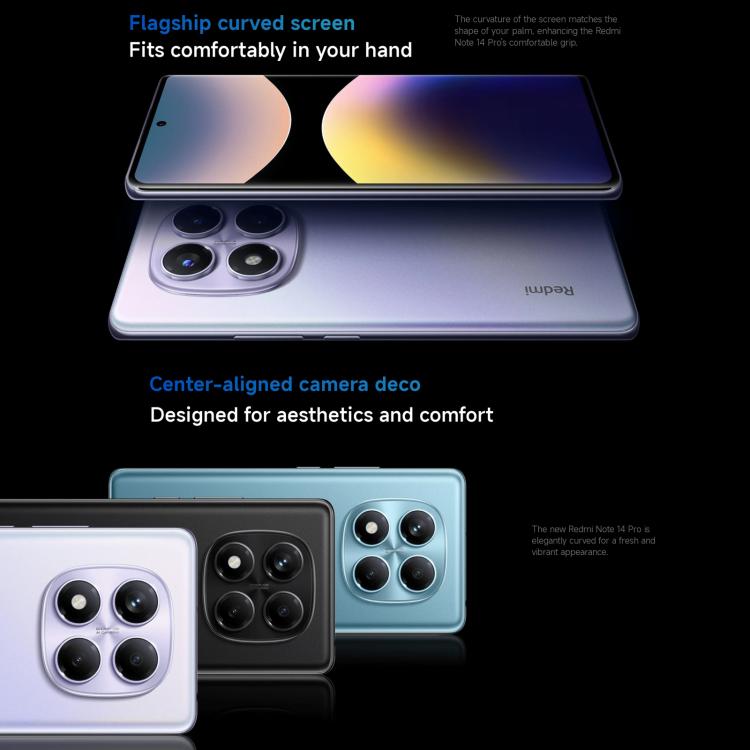 Xiaomi Redmi Note 14 Pro 4G Global, 8GB+256GB, In-screen Fingerprint, 6.67 inch Xiaomi HyperOS Helio G100-Ultra Octa Core, NFC, Network: 4G (Black) - Xiaomi Redmi by Xiaomi | Online Shopping UK | buy2fix