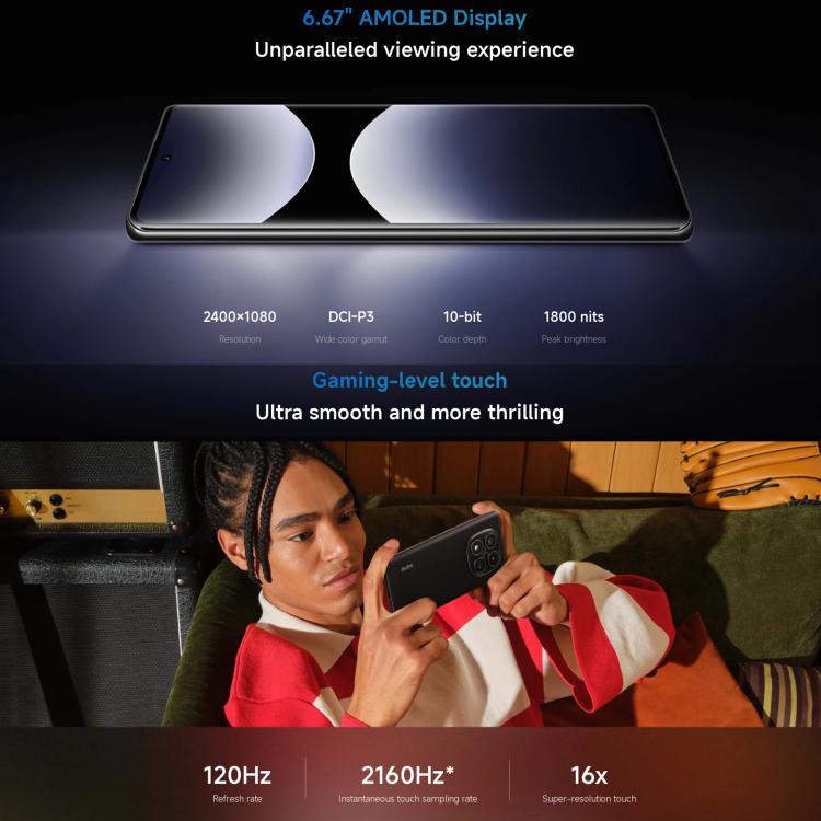 Xiaomi Redmi Note 14 Pro 4G Global, 12GB+256GB, In-screen Fingerprint, 6.67 inch Xiaomi HyperOS Helio G100-Ultra Octa Core, NFC, Network: 4G (Black) - Xiaomi Redmi by Xiaomi | Online Shopping UK | buy2fix