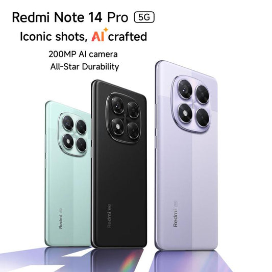 Xiaomi Redmi Note 14 Pro 5G Global, 8GB+256GB, In-screen Fingerprint, 6.67 inch Xiaomi HyperOS MediaTek Dimensity 7300-Ultra Octa Core, NFC, Network: 5G (Black) - Xiaomi Redmi by Xiaomi | Online Shopping UK | buy2fix