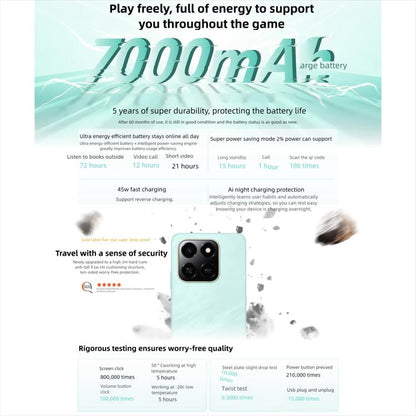 Honor Play10T, 12GB+256GB, Side Fingerprint, 6.8 inch Android 15 Magic OS 9.0 Snapdragon 6s Gen 3 Octa Core, Network: 5G (Black) - Honor by HONOR | Online Shopping UK | buy2fix