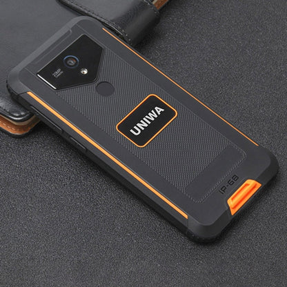 UNIWA F965 Pro Rugged Smart Phone, 6GB+128GB, 6 inch Android 13, MT6762 Octa Core, Network: 4G, NFC, PoC, SOS, AU Plug (Black+Orange) - UNIWA by UNIWA | Online Shopping UK | buy2fix