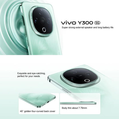 vivo Y300, 8GB+256GB, Face ID / Screen Fingerprint Identification, 6.77 inch Android 15 OriginOS 5 Dimensity 6300 Octa Core, OTG, Network: 5G (Black) - vivo by vivo | Online Shopping UK | buy2fix
