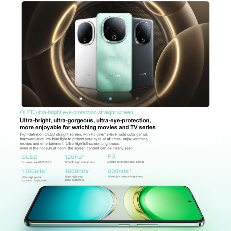 vivo Y300, 8GB+256GB, Face ID / Screen Fingerprint Identification, 6.77 inch Android 15 OriginOS 5 Dimensity 6300 Octa Core, OTG, Network: 5G (Black) - vivo by vivo | Online Shopping UK | buy2fix