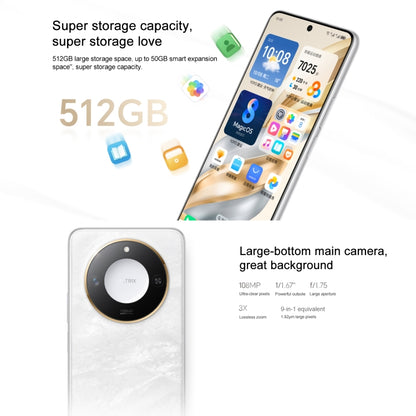 Honor X60, 12GB+256GB, Side Fingerprint, 6.8 inch MagicOS 8.0 Dimensity 7025-Ultra Octa Core, Network: 5G, OTG, Support Google Play (White) - Honor by HONOR | Online Shopping UK | buy2fix