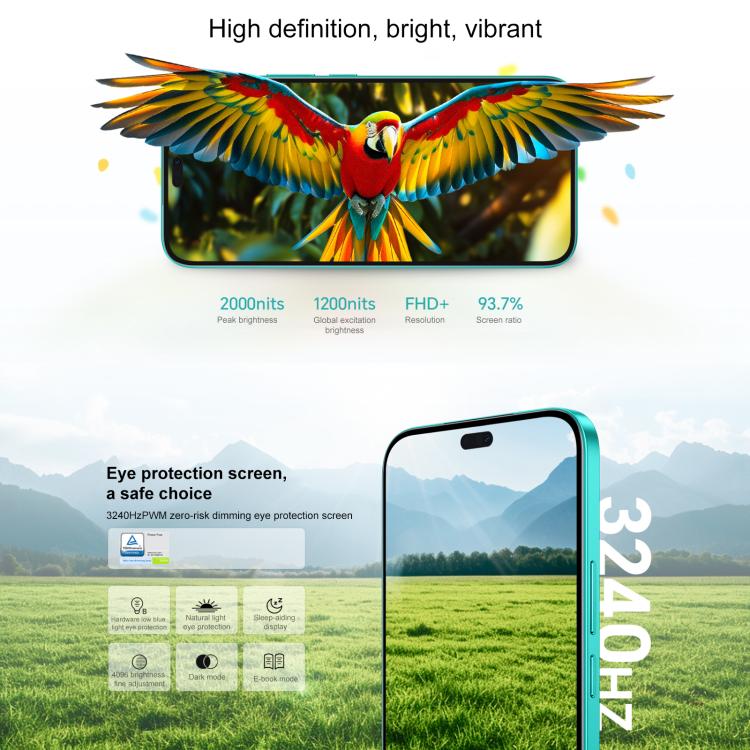 Honor Play9T Pro, 12GB+256GB, Screen Fingerprint, 6.7 inch MagicOS 8.0 Android 14.0 Dimensity 6080 Octa Core, Network: 5G, OTG (Black) - Honor by HONOR | Online Shopping UK | buy2fix