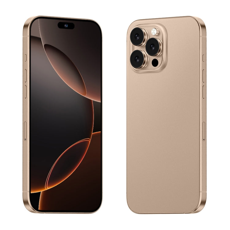 i16 Pro Max / A08A, 3GB+64GB, 6.73 inch Screen, Face Identification, Android 8.1 MTK6753 Octa Core, Network: 4G, Dual SIM, EU Plug (Gold) -  by buy2fix | Online Shopping UK | buy2fix