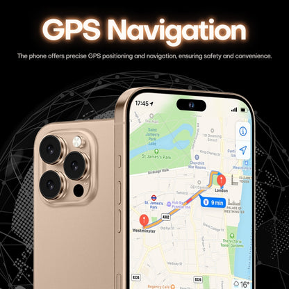 i16 Pro Max / A08A, 3GB+64GB, 6.73 inch Screen, Face Identification, Android 8.1 MTK6753 Octa Core, Network: 4G, Dual SIM, EU Plug (Gold) -  by buy2fix | Online Shopping UK | buy2fix