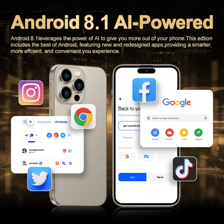 i16 Pro Max / Q5, 2GB+16GB, 6.5 inch Screen, Face Identification, Android 8.1 MTK6580P Quad Core, Network: 3G, Dual SIM, AU Plug (Black) -  by buy2fix | Online Shopping UK | buy2fix