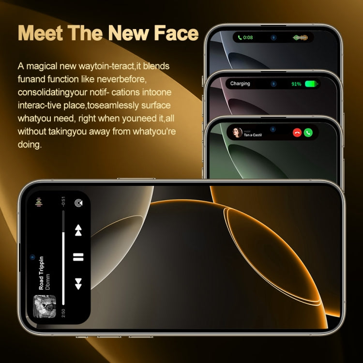 i16 Pro Max / Q5A, 6GB+128GB, 6.5 inch Screen, Face Identification, Android 10 MTK6762 Octa Core, OTG, NFC, Network: 4G, Dual SIM, US Plug (Black) -  by buy2fix | Online Shopping UK | buy2fix
