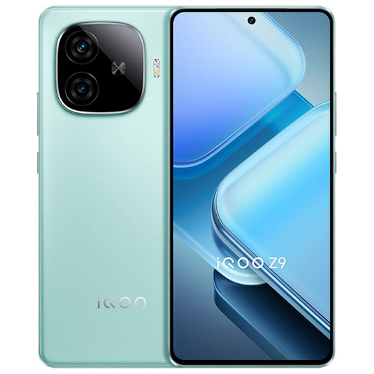 vivo iQOO Z9, Dual Back Cameras, 12GB+256GB, Face ID Screen Fingerprint Identification, 6.78 inch Android 14.0 OriginOS 4 Snapdragon 7 Gen 3 Octa Core 2.63GHz, OTG, NFC, Network: 5G, Support Google Play (Mint Green)