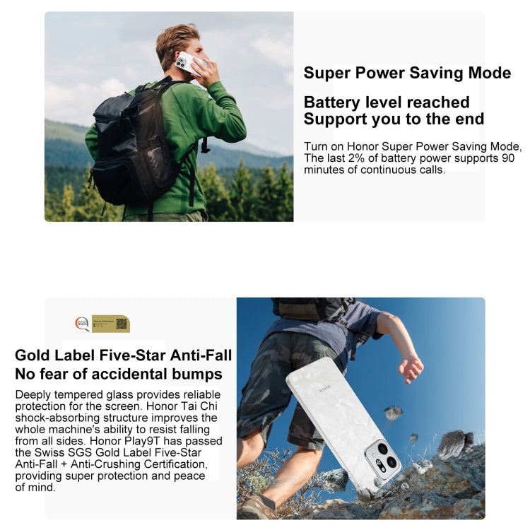 Honor Play9T 5G,  8GB+128GB, 6.77 inch MagicOS 8.0 Qualcomm Snapdragon 4 Octa Core up to 2.2GHz, Network: 5G, OTG, Not Support Google Play (Black) - Honor by HONOR | Online Shopping UK | buy2fix