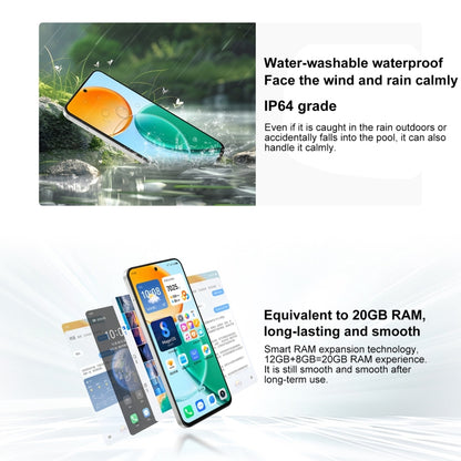 Honor Play9T 5G,  8GB+128GB, 6.77 inch MagicOS 8.0 Qualcomm Snapdragon 4 Octa Core up to 2.2GHz, Network: 5G, OTG, Not Support Google Play (Black) - Honor by HONOR | Online Shopping UK | buy2fix