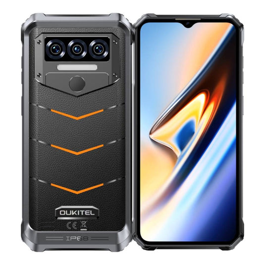 Oukitel WP38 Rugged Phone, 12GB+256GB, IP68/IP69K, Fingerprint Identification, 10600mAh, 6.52 inch MediaTek MT8788 Octa Core, NFC, OTG, Network: 4G (Orange) by OUKITEL