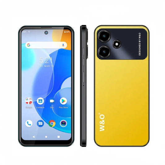 W&O X100, 3GB+32GB, 6.528 inch Android 10 Mediatek MT6739 Quad Core, Network: 4G (Yellow) by buy2fix