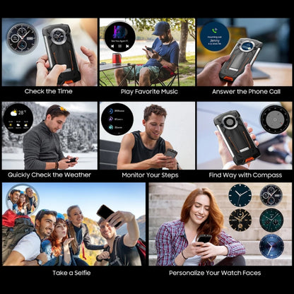 Blackview Oscal PILOT 2, 8GB+256GB, IP68/IP69K/MIL-STD-810H, 6.5 inch Android 14 MediaTek MT6789 Octa Core, Network: 4G, OTG, NFC (Orange) by buy2fix