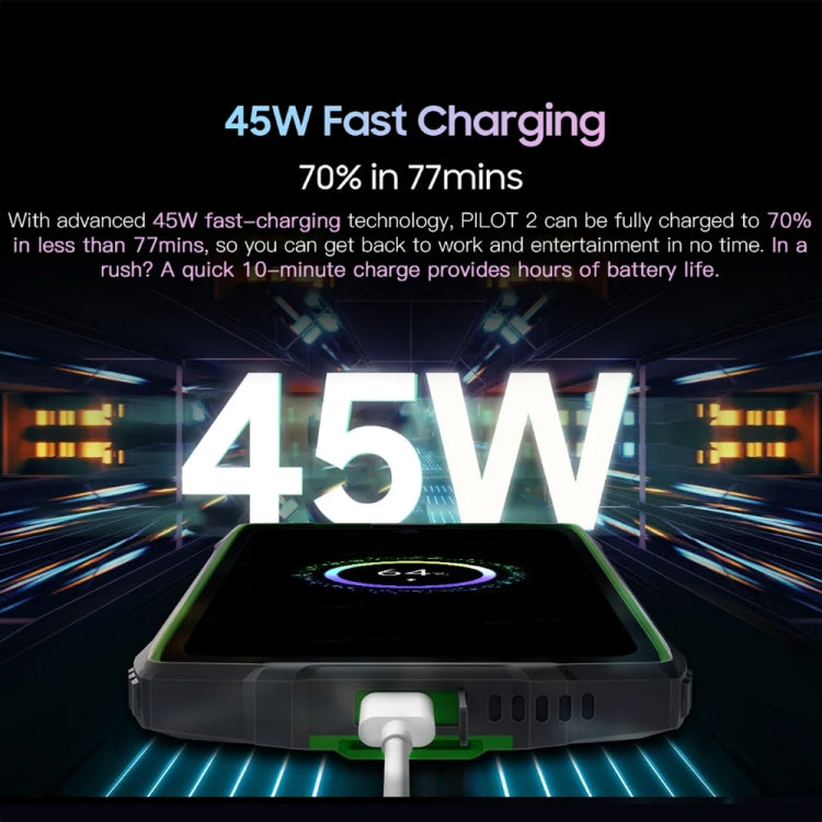 Blackview Oscal PILOT 2, 8GB+256GB, IP68/IP69K/MIL-STD-810H, 6.5 inch Android 14 MediaTek MT6789 Octa Core, Network: 4G, OTG, NFC (Orange) by buy2fix