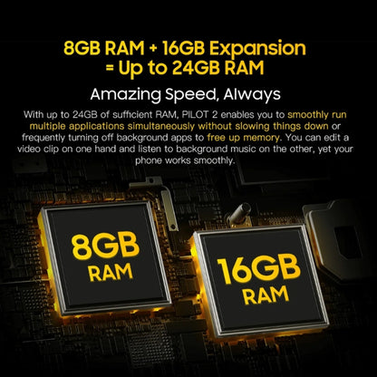 Blackview Oscal PILOT 2, 8GB+256GB, IP68/IP69K/MIL-STD-810H, 6.5 inch Android 14 MediaTek MT6789 Octa Core, Network: 4G, OTG, NFC (Orange) by buy2fix