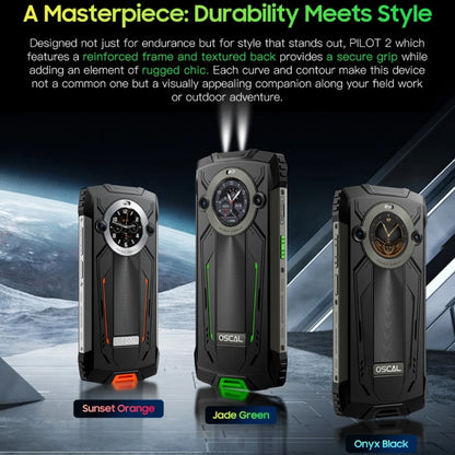 Blackview Oscal PILOT 2, 8GB+256GB, IP68/IP69K/MIL-STD-810H, 6.5 inch Android 14 MediaTek MT6789 Octa Core, Network: 4G, OTG, NFC (Orange) by buy2fix