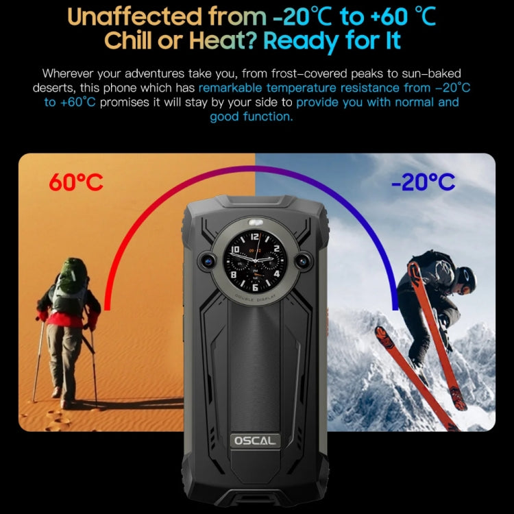 Blackview Oscal PILOT 2, 8GB+256GB, IP68/IP69K/MIL-STD-810H, 6.5 inch Android 14 MediaTek MT6789 Octa Core, Network: 4G, OTG, NFC (Orange) by buy2fix