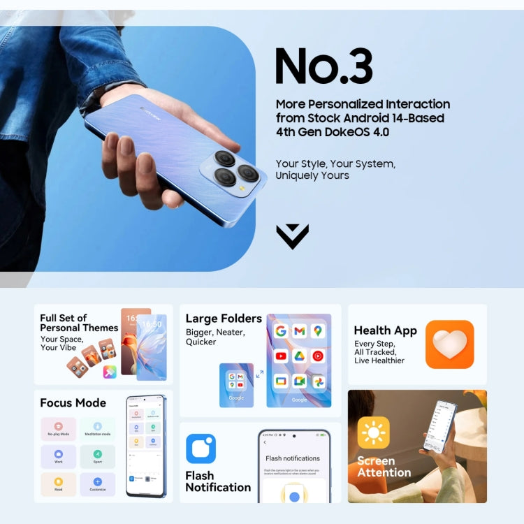 Blackview SHARK 9, 8GB+256GB, 6.67 inch Android 14 Unisoc T820 Octa Core, Network: 5G (Black) - Blackview by Blackview | Online Shopping UK | buy2fix