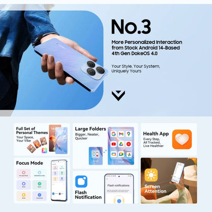 Blackview SHARK 9, 8GB+256GB, 6.67 inch Android 14 Unisoc T820 Octa Core, Network: 5G (Black) - Blackview by Blackview | Online Shopping UK | buy2fix