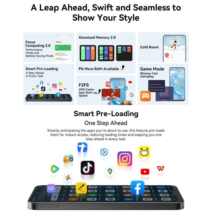 Blackview SHARK 9, 8GB+256GB, 6.67 inch Android 14 Unisoc T820 Octa Core, Network: 5G (Black) - Blackview by Blackview | Online Shopping UK | buy2fix