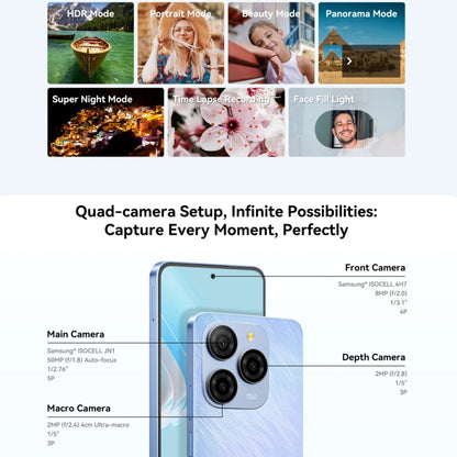 Blackview SHARK 9, 8GB+256GB, 6.67 inch Android 14 Unisoc T820 Octa Core, Network: 5G (Black) - Blackview by Blackview | Online Shopping UK | buy2fix