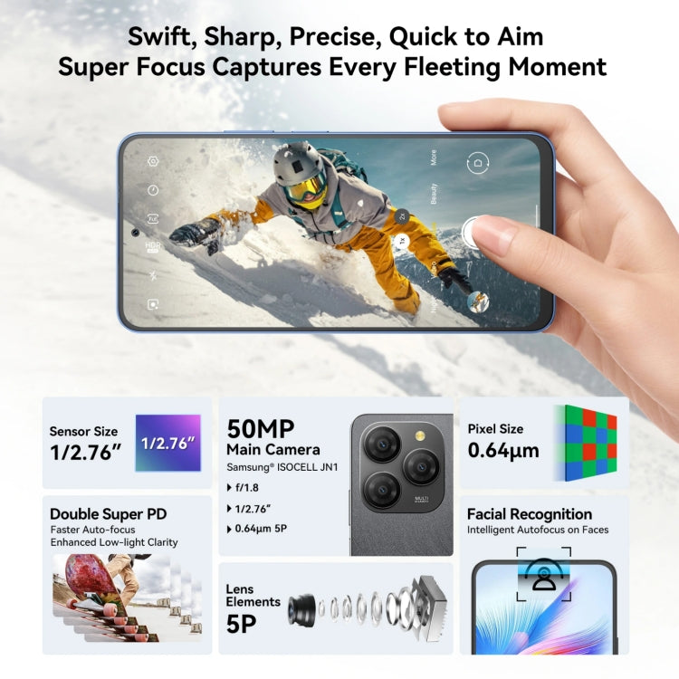 Blackview SHARK 9, 8GB+256GB, 6.67 inch Android 14 Unisoc T820 Octa Core, Network: 5G (Black) - Blackview by Blackview | Online Shopping UK | buy2fix