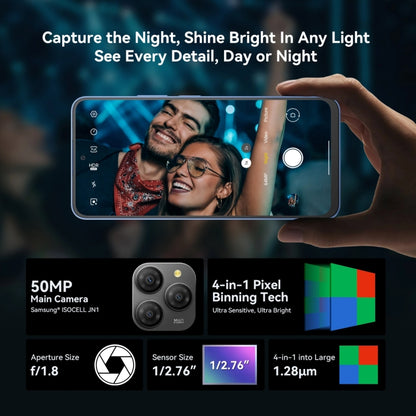 Blackview SHARK 9, 8GB+256GB, 6.67 inch Android 14 Unisoc T820 Octa Core, Network: 5G (Black) - Blackview by Blackview | Online Shopping UK | buy2fix