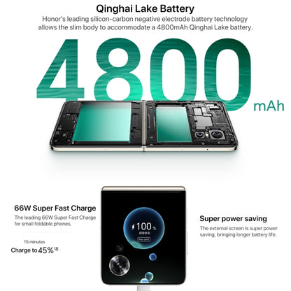 Honor Magic V Flip, 12GB+1TB, 6.8 inch + 4.0 inch Screen MagicOS 8.0 Snapdragon 8+ Gen 1 Octa Core, Network: 5G, NFC, OTG (Black) - Honor by HONOR | Online Shopping UK | buy2fix