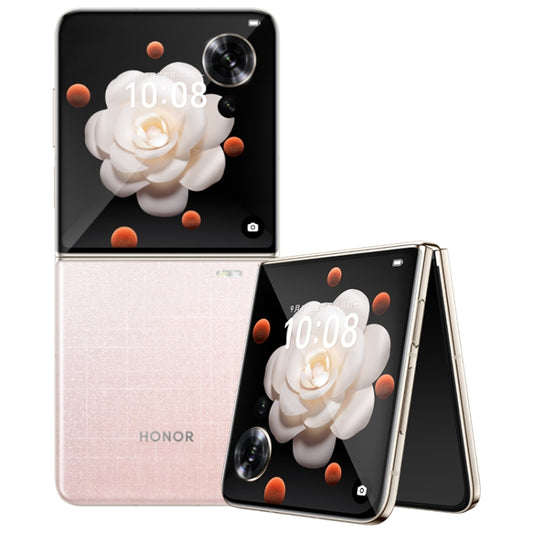 Honor Magic V Flip, 12GB+256GB, 6.8 inch + 4.0 inch Screen MagicOS 8.0 Snapdragon 8+ Gen 1 Octa Core, Network: 5G, NFC, OTG (Pink) - Honor by HONOR | Online Shopping UK | buy2fix