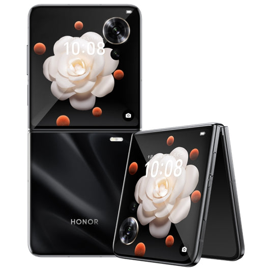 Honor Magic V Flip, 12GB+512GB, 6.8 inch + 4.0 inch Screen MagicOS 8.0 Snapdragon 8+ Gen 1 Octa Core, Network: 5G, NFC, OTG (Black) - Honor by HONOR | Online Shopping UK | buy2fix