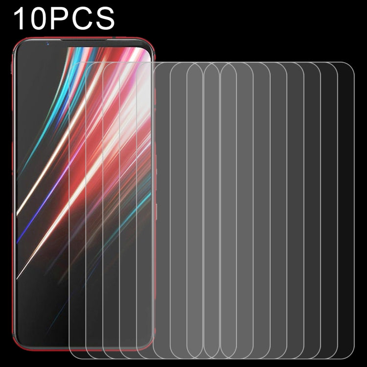 For ZTE nubia Red Magic 5G / Magic 5S 10 PCS 0.26mm 9H 2.5D Tempered Glass Film - ZTE Tempered Glass by buy2fix | Online Shopping UK | buy2fix