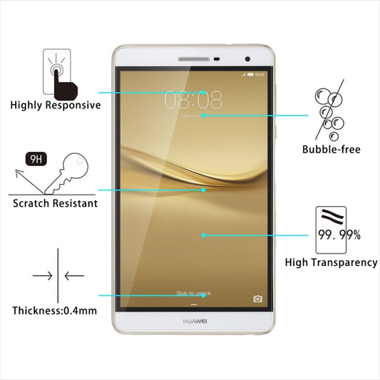 For HUAWEI MediaPad T2 7.0 Pro 0.4mm 9H Surface Hardness Full Screen Tempered Glass Screen Protector - For Huawei MediaPad by buy2fix | Online Shopping UK | buy2fix