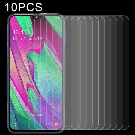 10 PCS 2.5D Non-Full Screen Tempered Glass Film for Galaxy A40