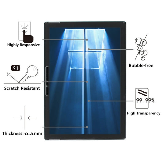 0.3mm 9H Full Screen Tempered Glass Film for Microsoft Surface Pro 4 12.3 inch - Others by buy2fix | Online Shopping UK | buy2fix