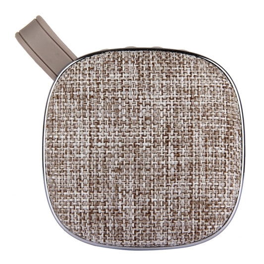 X25 Portable Fabric Design Bluetooth Stereo Speaker with Built-in MIC, Support Hands-free Calls & TF Card & AUX IN, Bluetooth Distance: 10m(Khaki) - Desktop Speaker by buy2fix | Online Shopping UK | buy2fix