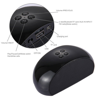 Y40 Portable Bluetooth Stereo Speaker, with Built-in MIC, Support Hands-free Calls & TF Card & AUX IN & FM, Bluetooth Distance: 10m(Black) - Desktop Speaker by buy2fix | Online Shopping UK | buy2fix