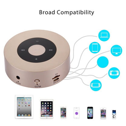 A8 Portable Stereo Bluetooth Speaker Built-in MIC, Support Hands-free Calls / TF Card / AUX IN(Gold) - Desktop Speaker by buy2fix | Online Shopping UK | buy2fix