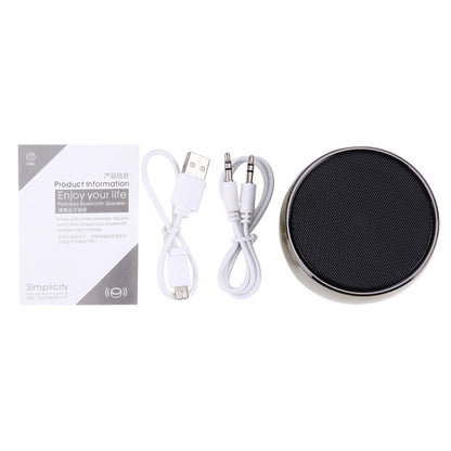 BS01 Portable Bluetooth Speaker, Support Hands-free Calls & TF Card & AUX IN(Gold) - Desktop Speaker by buy2fix | Online Shopping UK | buy2fix