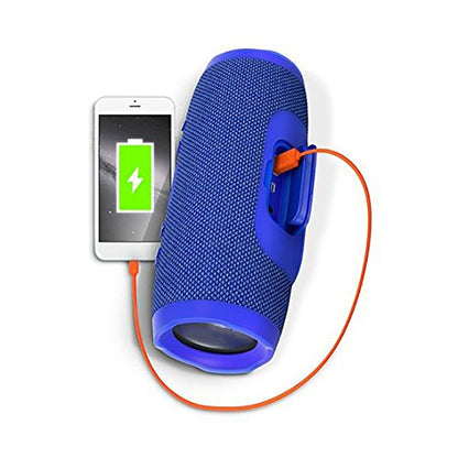 Charge3 Life Waterproof Bluetooth Stereo Speaker, Built-in MIC, Support Hands-free Calls & TF Card & AUX IN & Power Bank(Blue) - Waterproof Speaker by buy2fix | Online Shopping UK | buy2fix