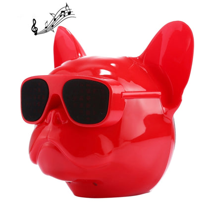 AEROBULL Bulldog Fashion Portable Bluetooth Wireless Stereo Speaker, Support Aux Input & TF Card, For Mobile Phones / Tablets / Laptops, Support TF Card & AUX Input, Bluetooth Distance: 10m(Red) - Desktop Speaker by buy2fix | Online Shopping UK | buy2fix