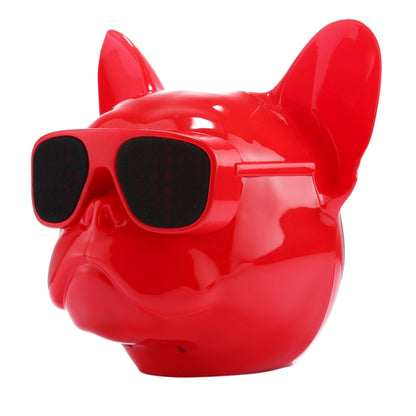 AEROBULL Bulldog Fashion Portable Bluetooth Wireless Stereo Speaker, Support Aux Input & TF Card, For Mobile Phones / Tablets / Laptops, Support TF Card & AUX Input, Bluetooth Distance: 10m(Red) - Desktop Speaker by buy2fix | Online Shopping UK | buy2fix
