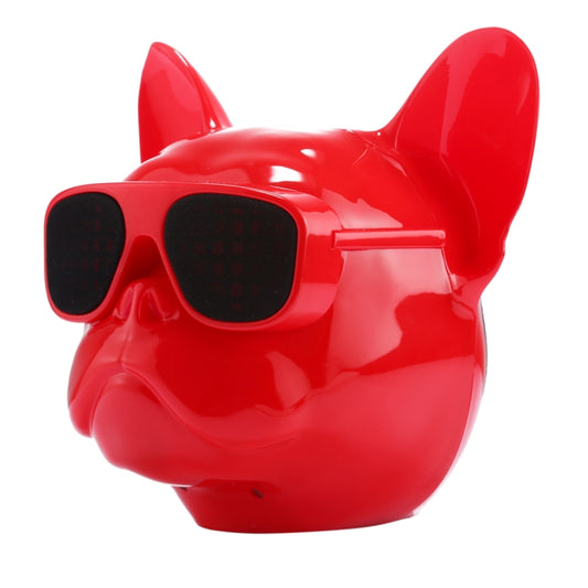 AEROBULL Bulldog Fashion Portable Bluetooth Wireless Stereo Speaker, Support Aux Input & TF Card, For Mobile Phones / Tablets / Laptops, Support TF Card & AUX Input, Bluetooth Distance: 10m(Red) - Desktop Speaker by buy2fix | Online Shopping UK | buy2fix