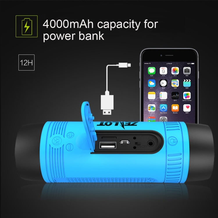 Zealot S1 Multifunctional Outdoor Waterproof Bluetooth Speaker, 4000mAh Battery, For iPhone, Galaxy, Sony, Lenovo, HTC, Huawei, Google, LG, Xiaomi, other Smartphones(Coffee) - Waterproof Speaker by ZEALOT | Online Shopping UK | buy2fix