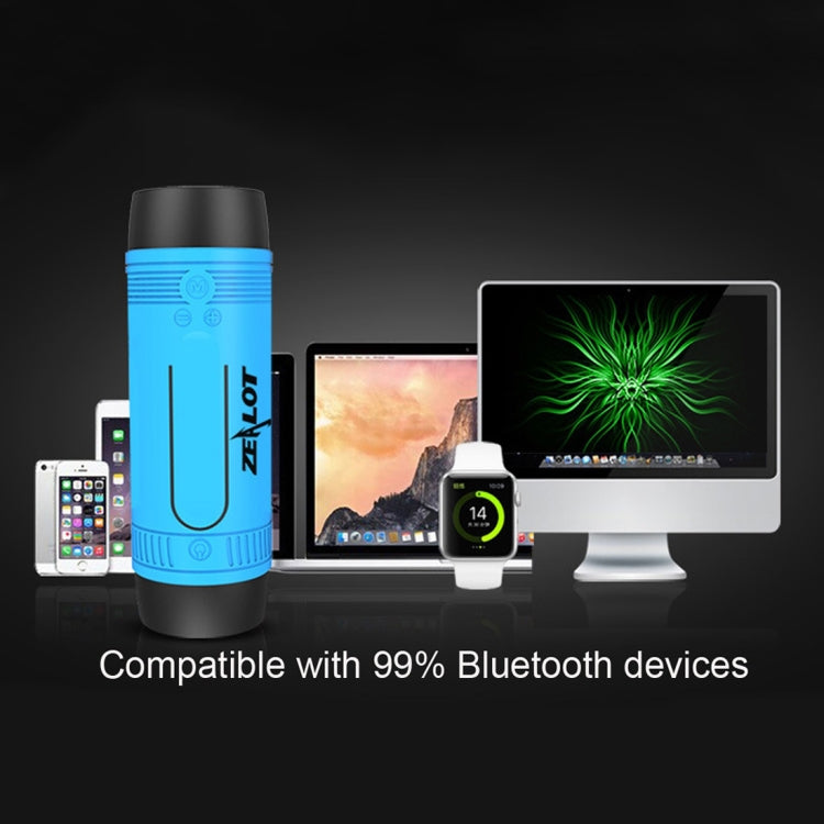 Zealot S1 Multifunctional Outdoor Waterproof Bluetooth Speaker, 4000mAh Battery, For iPhone, Galaxy, Sony, Lenovo, HTC, Huawei, Google, LG, Xiaomi, other Smartphones(Coffee) - Waterproof Speaker by ZEALOT | Online Shopping UK | buy2fix