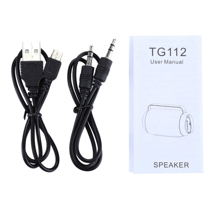 T&G TG112 Portable Bluetooth Speaker, with Mic & FM Radio Function, Support Hands-free & TF Card & U Disk Play(Black) - Desktop Speaker by T&G | Online Shopping UK | buy2fix