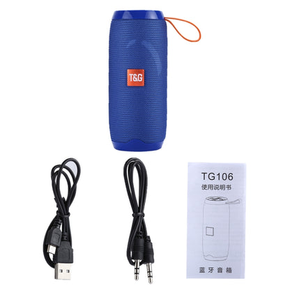 T&G TG106 Portable Wireless Bluetooth V4.2 Stereo Speaker with Handle, Built-in MIC, Support Hands-free Calls & TF Card & AUX IN & FM, Bluetooth Distance: 10m - Desktop Speaker by T&G | Online Shopping UK | buy2fix